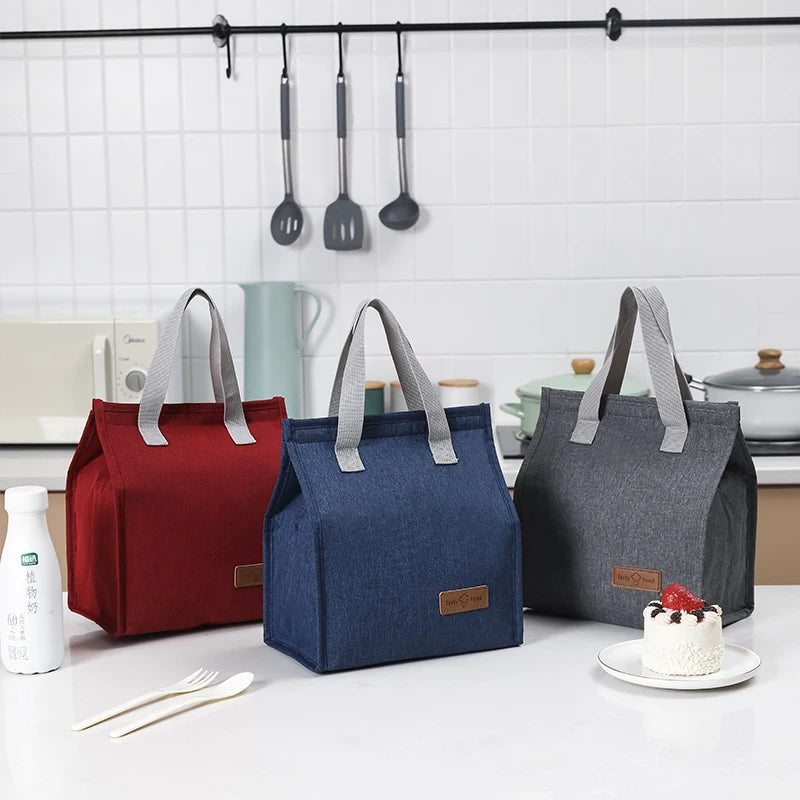 Runhui Portable Lunch Bag Waterproof Insulated Cooler Bag Large Food Picnic Lunch Bag for Women Girl Children