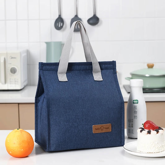 Runhui Portable Lunch Bag Waterproof Insulated Cooler Bag Large Food Picnic Lunch Bag for Women Girl Children