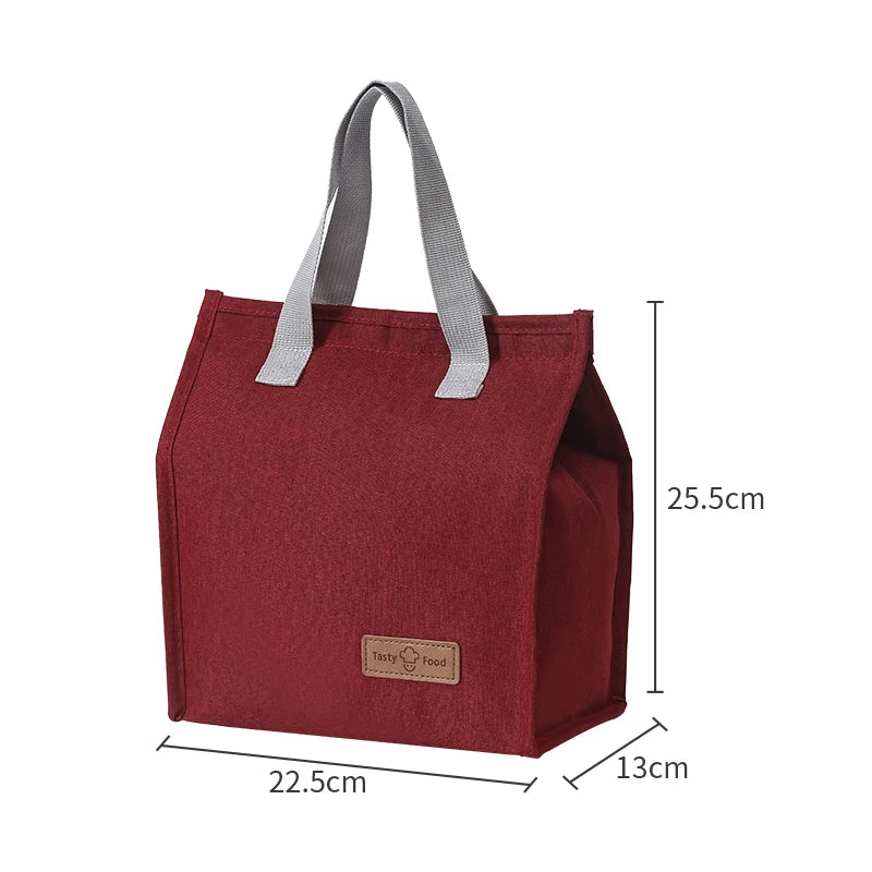 Runhui Portable Lunch Bag Waterproof Insulated Cooler Bag Large Food Picnic Lunch Bag for Women Girl Children